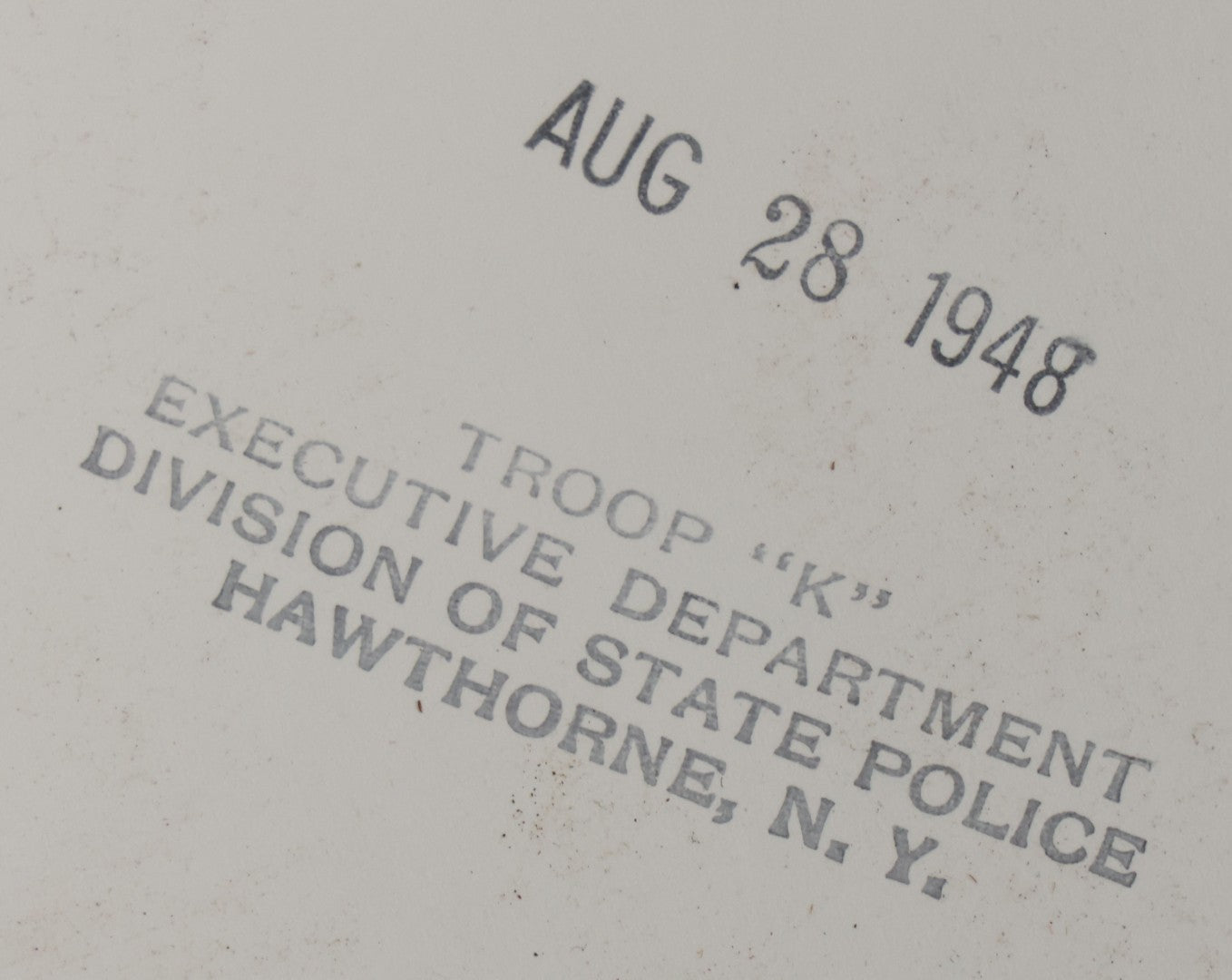 Lot 125 - Grouping Of Four Vintage Glossy Photographs Of Airplane Crash, Tail Number Nc3351H, August 28, 1948, Back Stamped Troop "K" Executive Department Division Of State Police, Hawthorne, New York