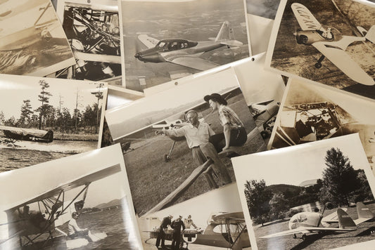 Lot 126 - Grouping Of 25+ Vintage Glossy Photographs Of Airplanes And Aviators