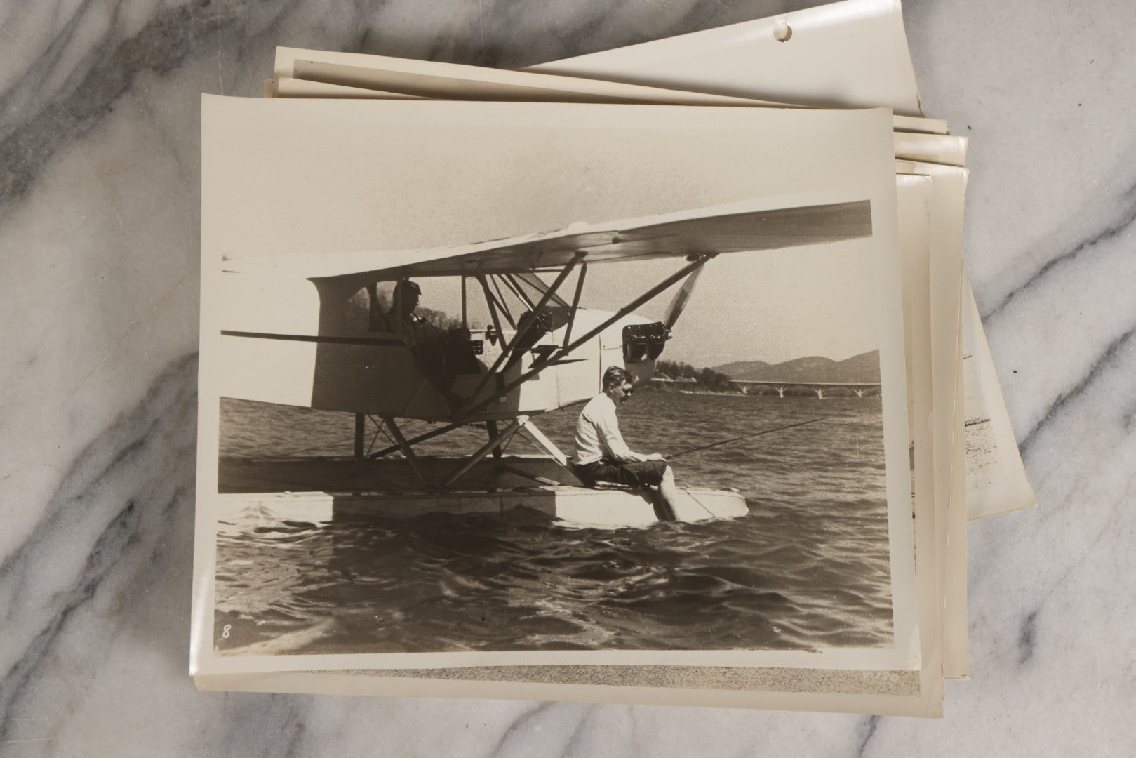 Lot 126 - Grouping Of 25+ Vintage Glossy Photographs Of Airplanes And Aviators