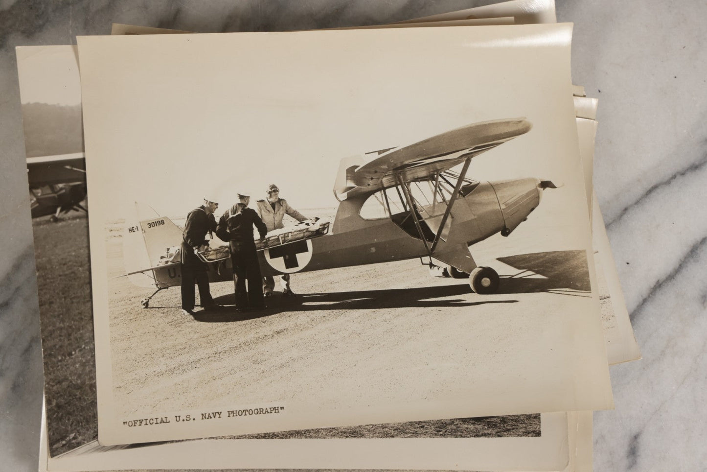 Lot 126 - Grouping Of 25+ Vintage Glossy Photographs Of Airplanes And Aviators