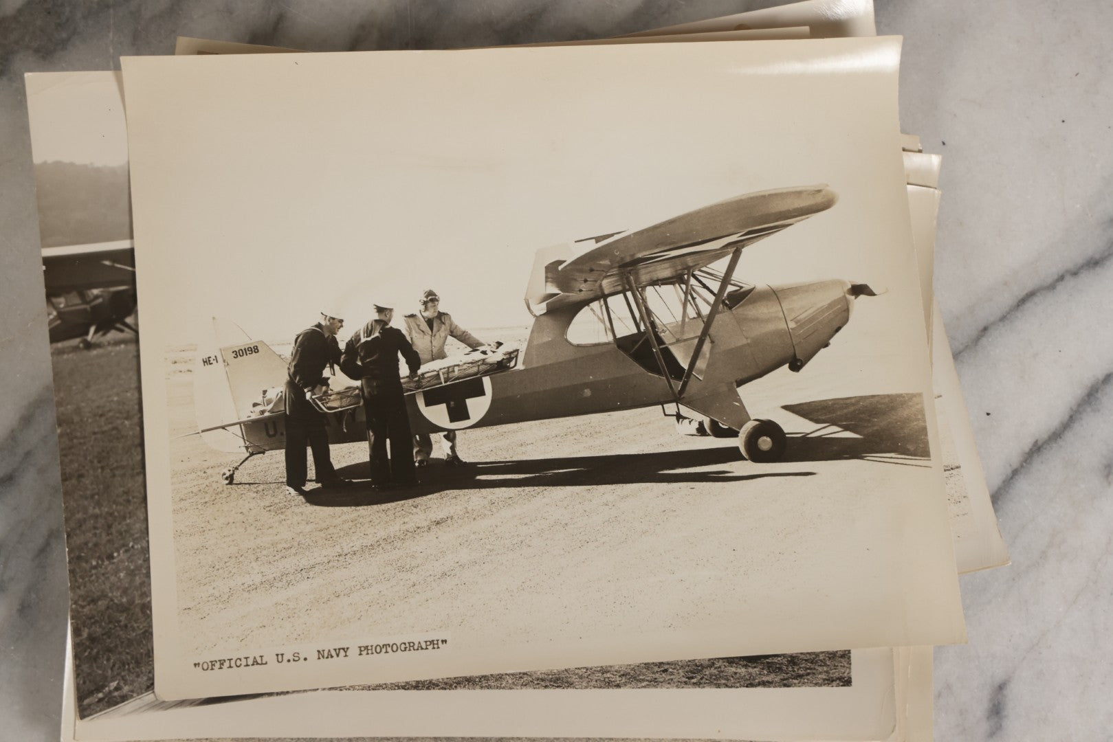 Lot 126 - Grouping Of 25+ Vintage Glossy Photographs Of Airplanes And Aviators