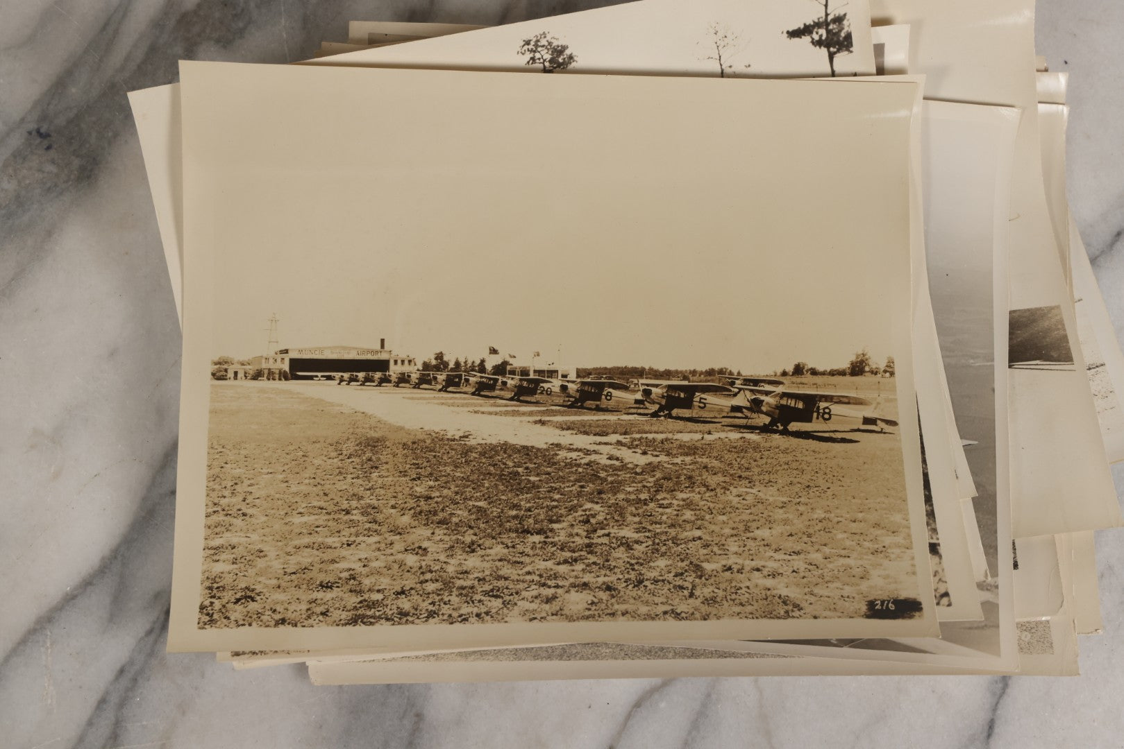 Lot 126 - Grouping Of 25+ Vintage Glossy Photographs Of Airplanes And Aviators