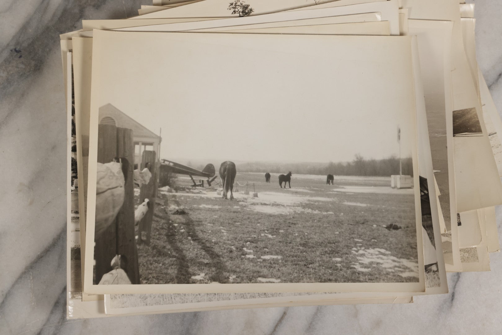 Lot 126 - Grouping Of 25+ Vintage Glossy Photographs Of Airplanes And Aviators