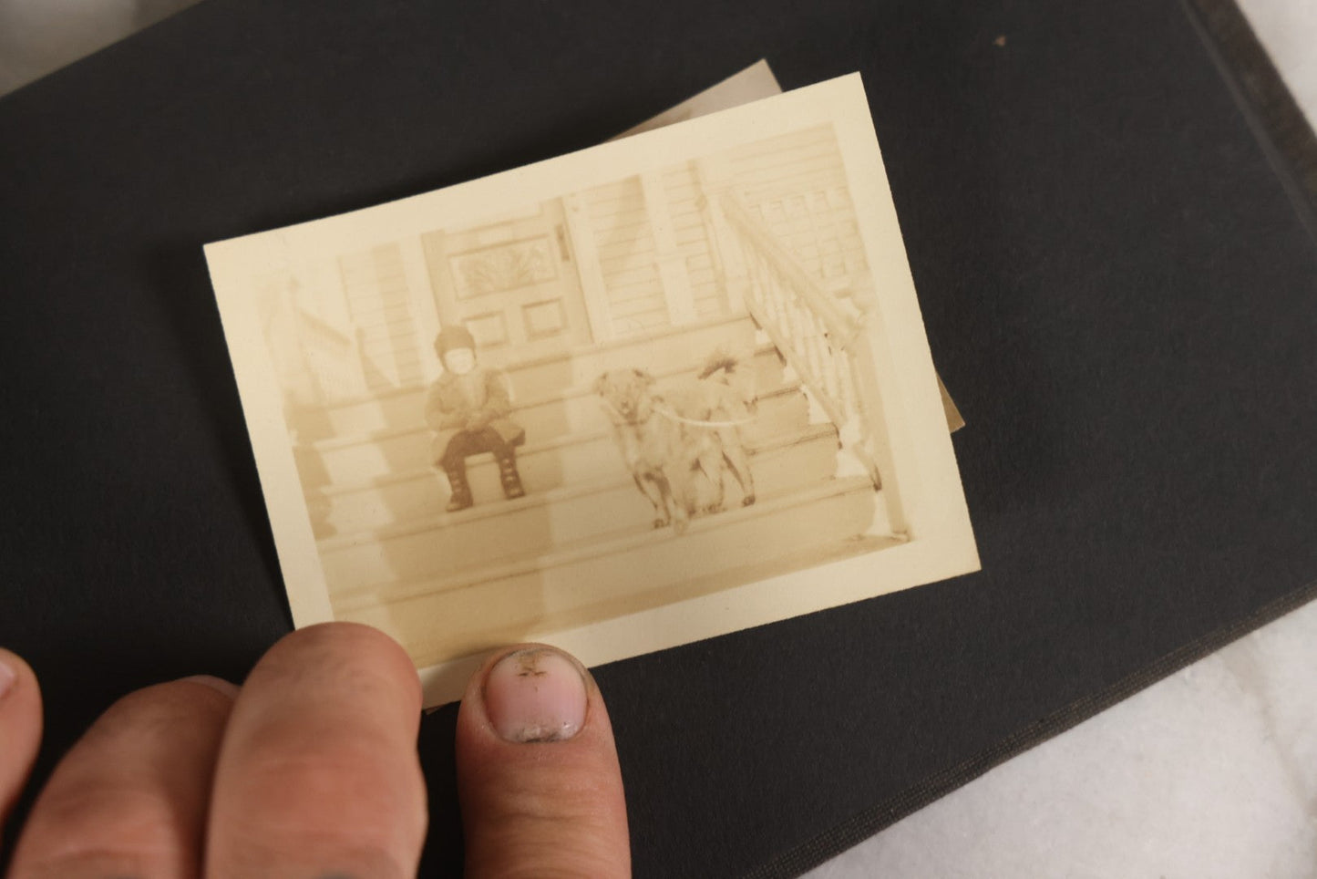 Lot 129 - Grouping Of Four Antique & Vintage Snapshot Photo Albums With One Boarded Photograph Of Child On Pony, Including Agricultural, Coastal, Sailing, And Animal Views