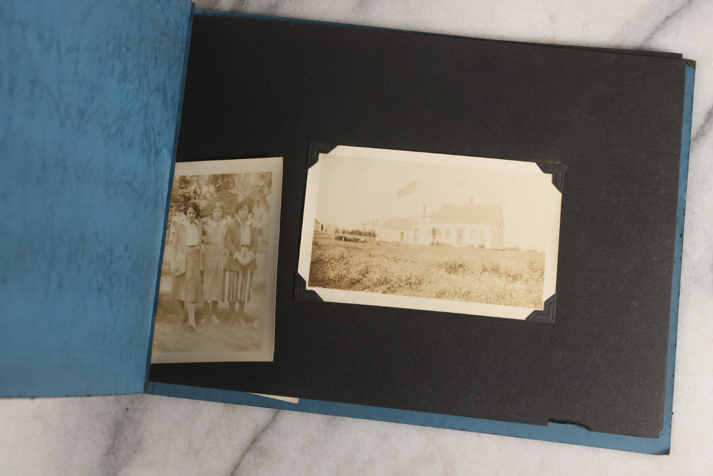 Lot 129 - Grouping Of Four Antique & Vintage Snapshot Photo Albums With One Boarded Photograph Of Child On Pony, Including Agricultural, Coastal, Sailing, And Animal Views