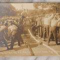 Lot 135 - Antique Photograph Of Hamilton Fire Company, Troy, New Hampshire, At “Play-Out” Event, Gardner, Massachusetts, August 2, 1919