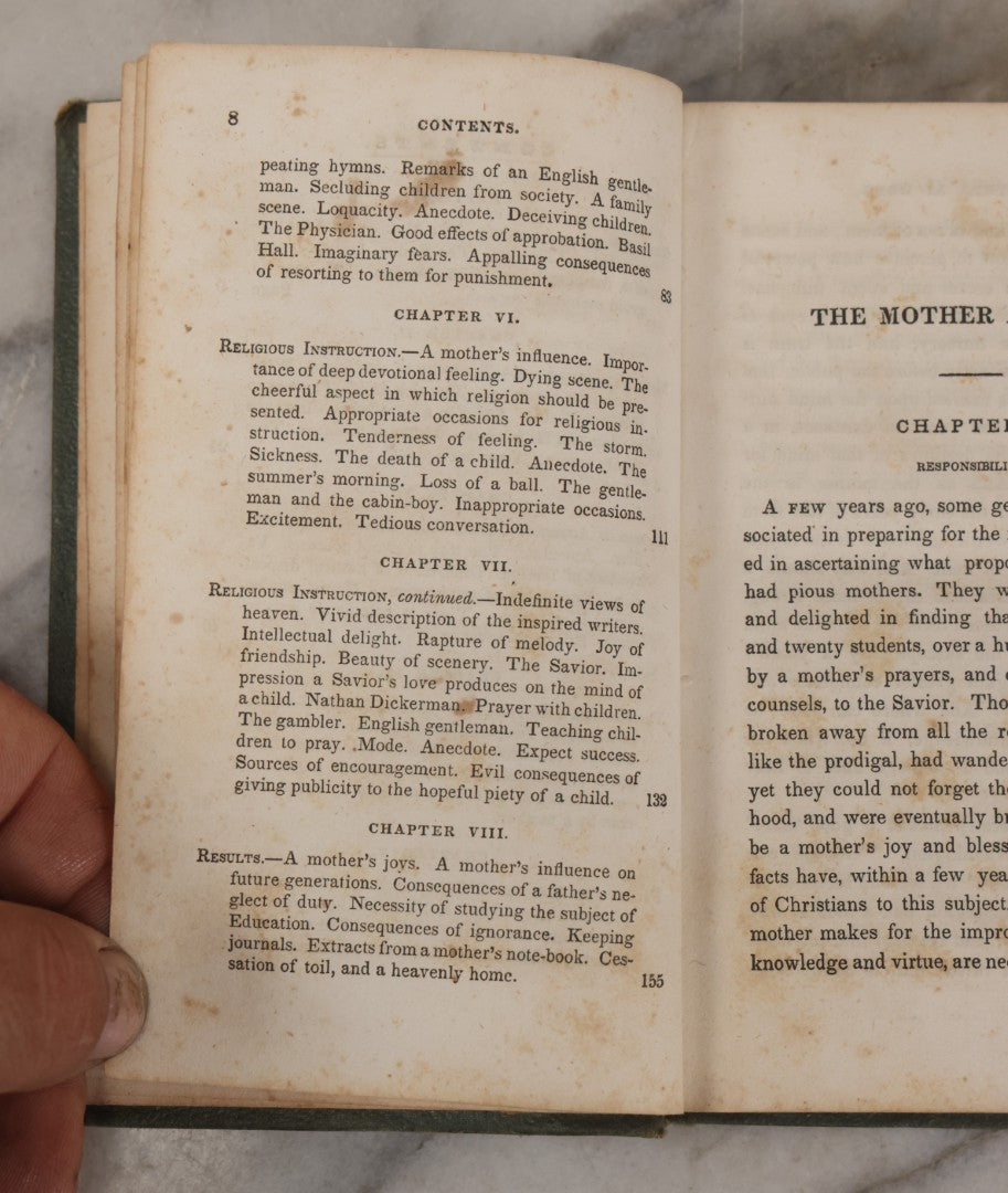 Lot 145 - "The Mother At Home" Antique Book On Motherhood By John S.C. Abbott, Published By Crocker & Brewster, Boston, And Leavitt Lord & Co., New York, 1834