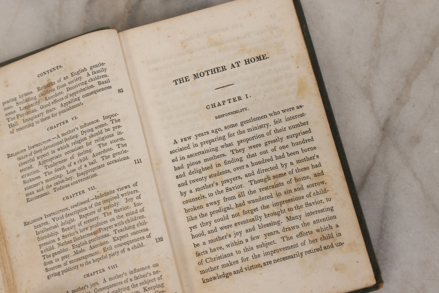 Lot 145 - "The Mother At Home" Antique Book On Motherhood By John S.C. Abbott, Published By Crocker & Brewster, Boston, And Leavitt Lord & Co., New York, 1834