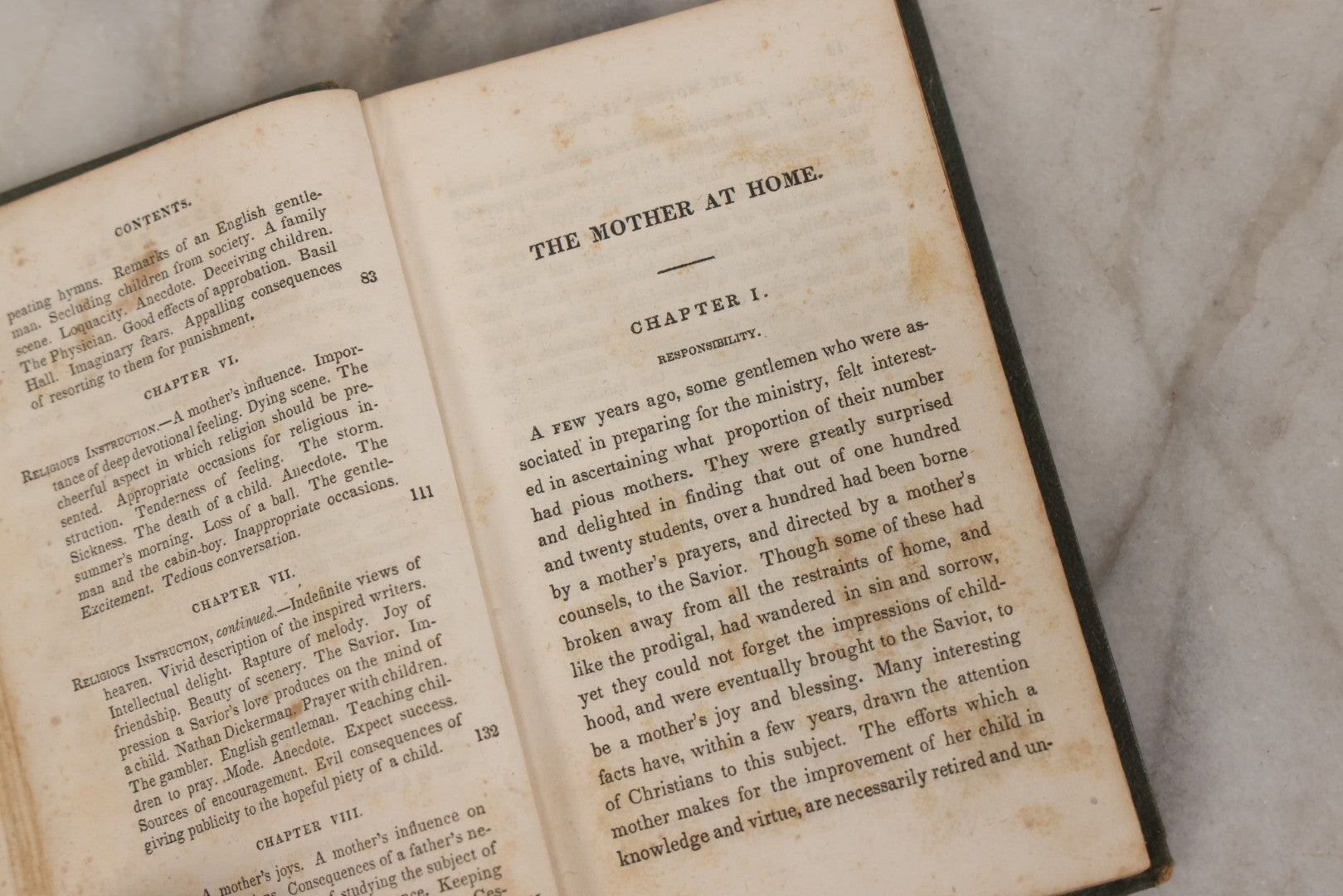 Lot 145 - "The Mother At Home" Antique Book On Motherhood By John S.C. Abbott, Published By Crocker & Brewster, Boston, And Leavitt Lord & Co., New York, 1834