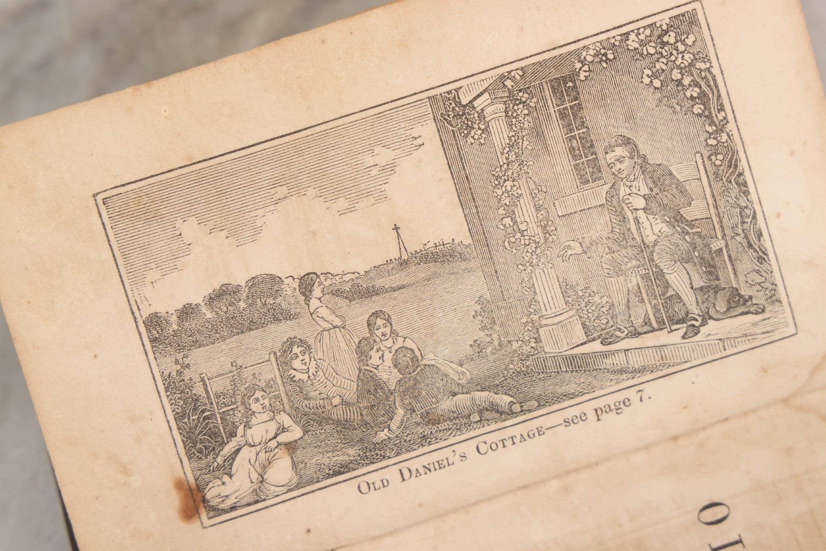 Lot 146 - "Stories By Old Daniel; The Village Story-Teller" Antique Children's Story Book, Illustrated With Woodcuts, Published By S. & C. Shepley, Fitchburg, 1847