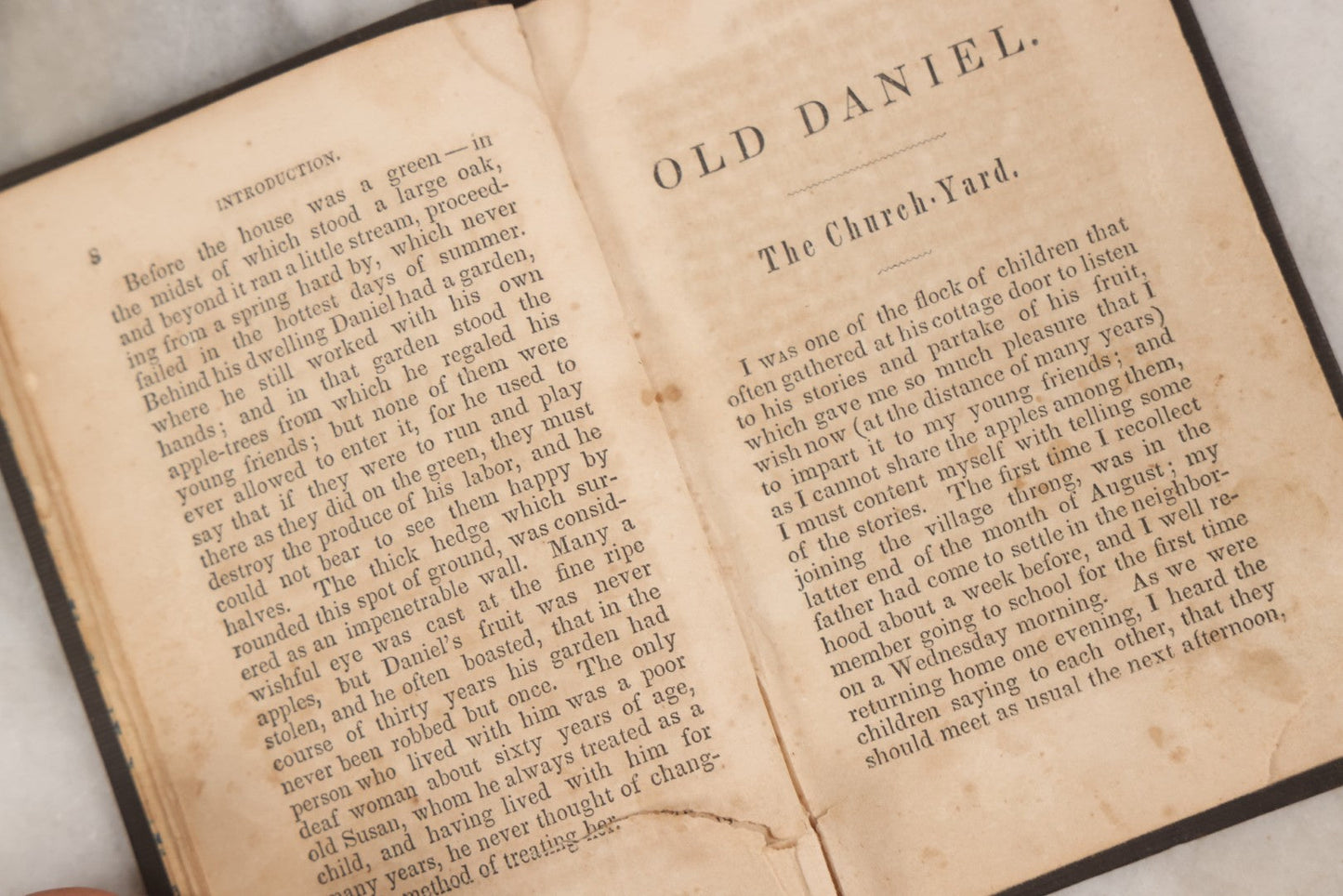 Lot 146 - "Stories By Old Daniel; The Village Story-Teller" Antique Children's Story Book, Illustrated With Woodcuts, Published By S. & C. Shepley, Fitchburg, 1847