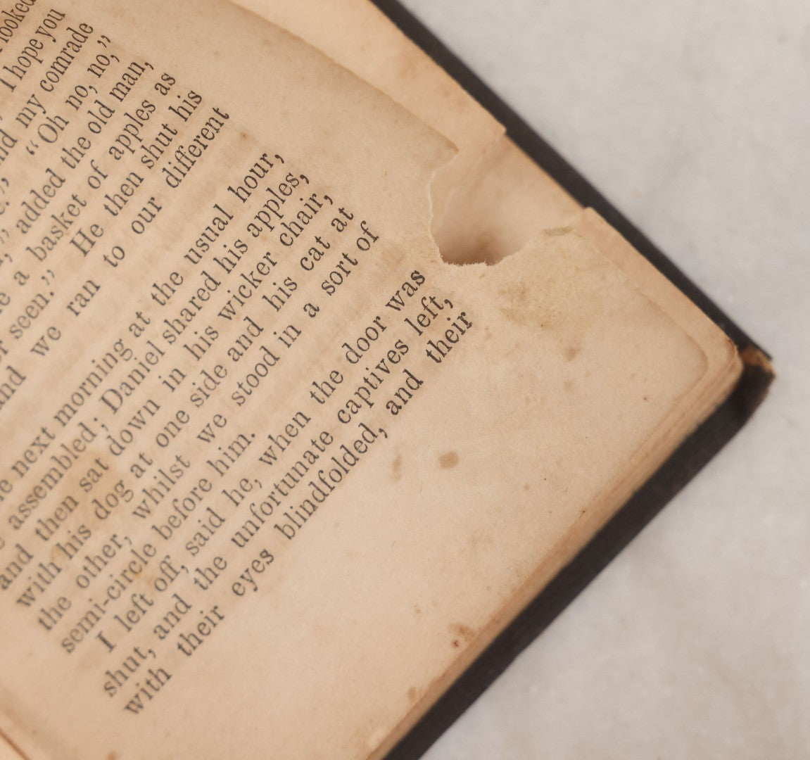 Lot 146 - "Stories By Old Daniel; The Village Story-Teller" Antique Children's Story Book, Illustrated With Woodcuts, Published By S. & C. Shepley, Fitchburg, 1847