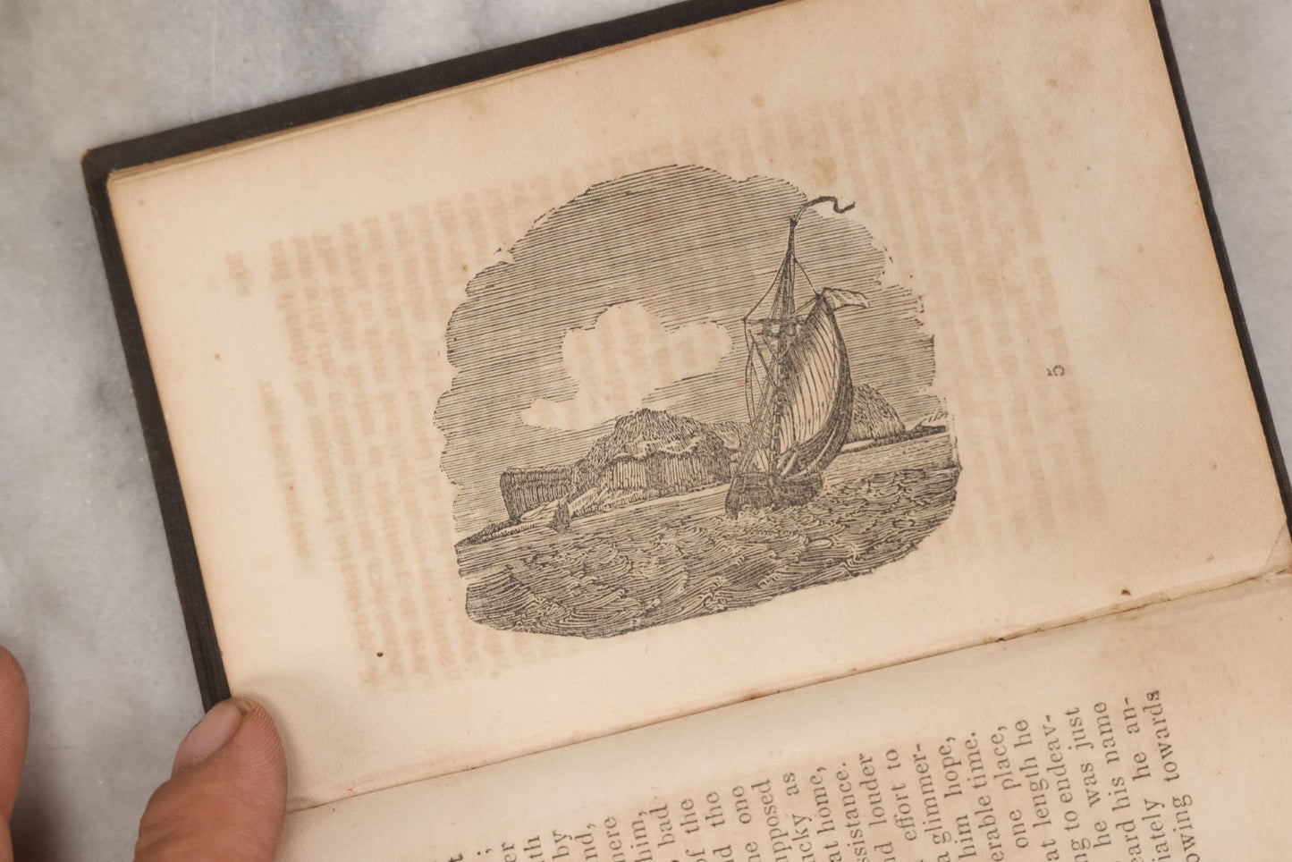 Lot 146 - "Stories By Old Daniel; The Village Story-Teller" Antique Children's Story Book, Illustrated With Woodcuts, Published By S. & C. Shepley, Fitchburg, 1847