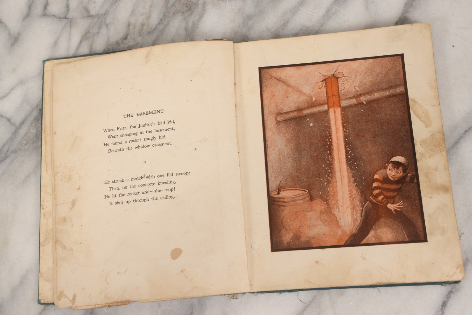 Lot 149 - "The Rocket Book" Antique Illustrated Children's Book By Peter Newell, Published By Harper & Brothers, New York, Copyright 1912, Patented June 4, 1912