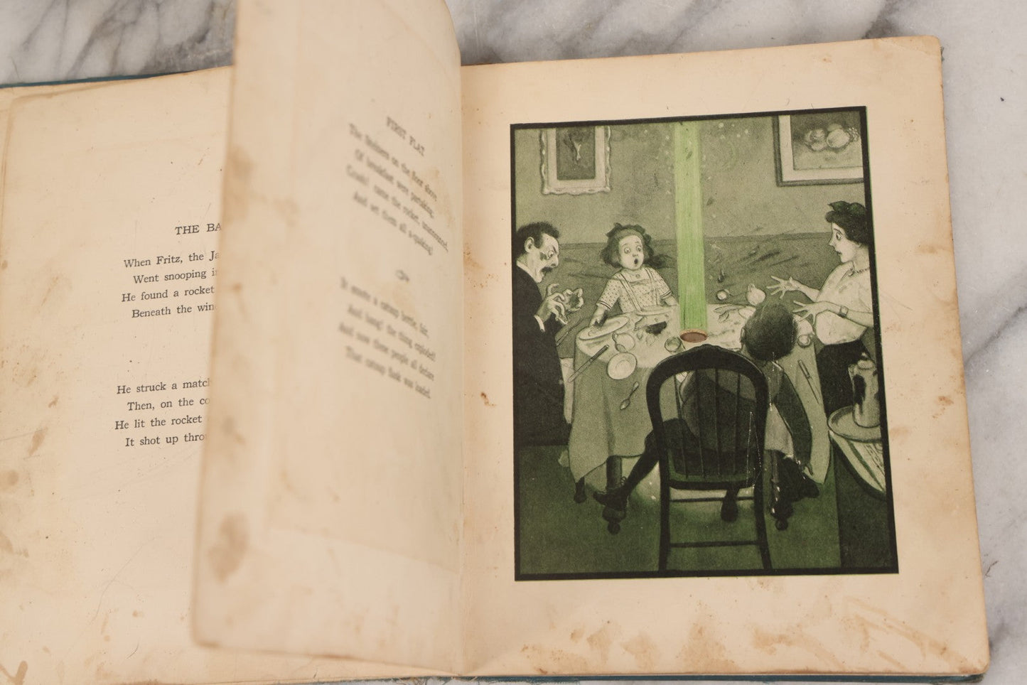 Lot 149 - "The Rocket Book" Antique Illustrated Children's Book By Peter Newell, Published By Harper & Brothers, New York, Copyright 1912, Patented June 4, 1912