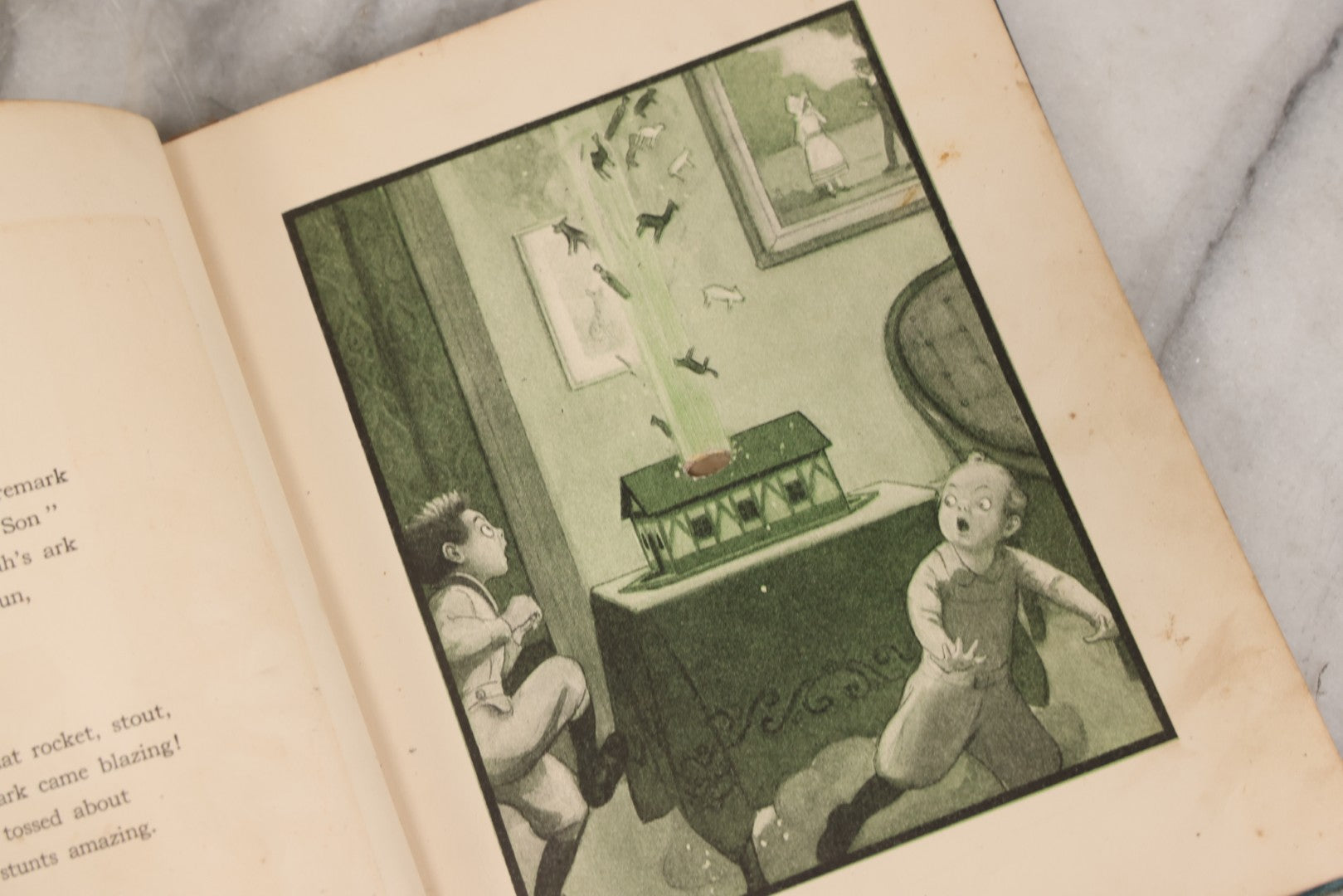 Lot 149 - "The Rocket Book" Antique Illustrated Children's Book By Peter Newell, Published By Harper & Brothers, New York, Copyright 1912, Patented June 4, 1912