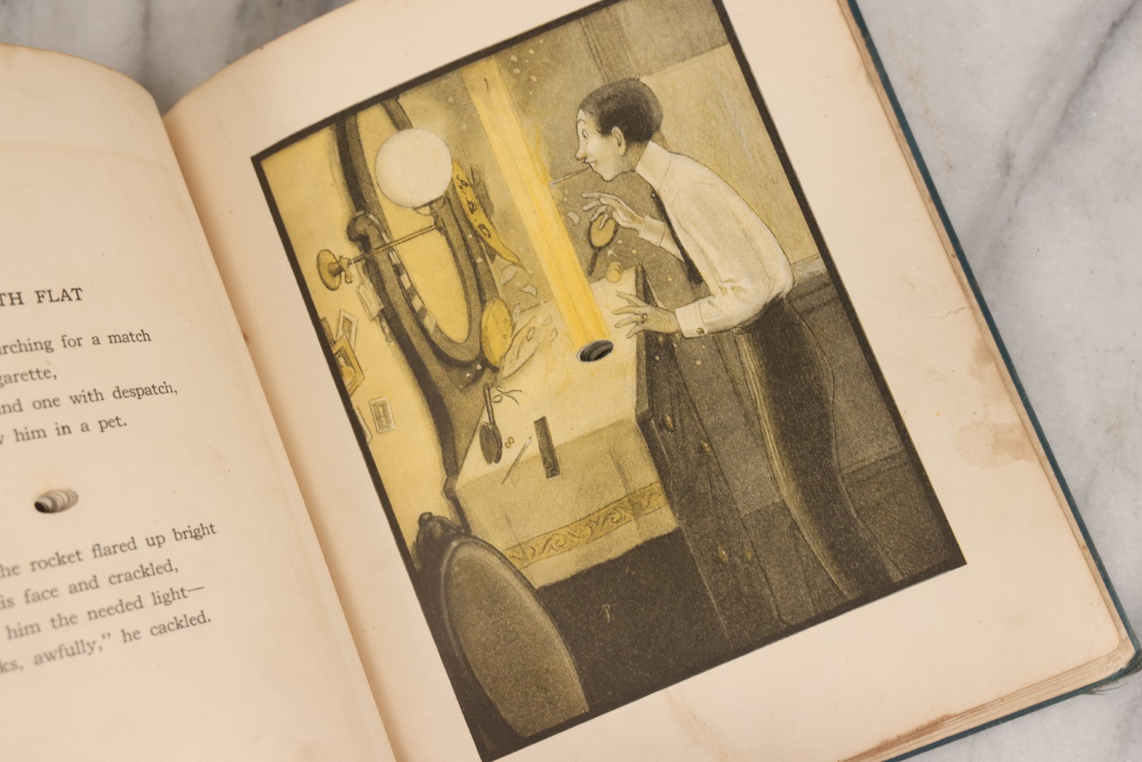 Lot 149 - "The Rocket Book" Antique Illustrated Children's Book By Peter Newell, Published By Harper & Brothers, New York, Copyright 1912, Patented June 4, 1912