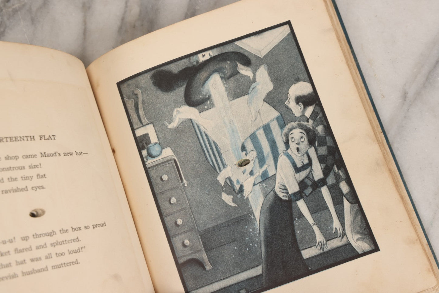 Lot 149 - "The Rocket Book" Antique Illustrated Children's Book By Peter Newell, Published By Harper & Brothers, New York, Copyright 1912, Patented June 4, 1912