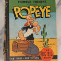Lot 155 - "Thimble Theatre — Starring Popeye" Antique Children's Coloring Book By Segar, With Over 150 Pictures, Published By Whitman Publishing Company, Racine, Wisconsin, Copyright 1935 By King Features Syndicate, Inc., Wear To Spine
