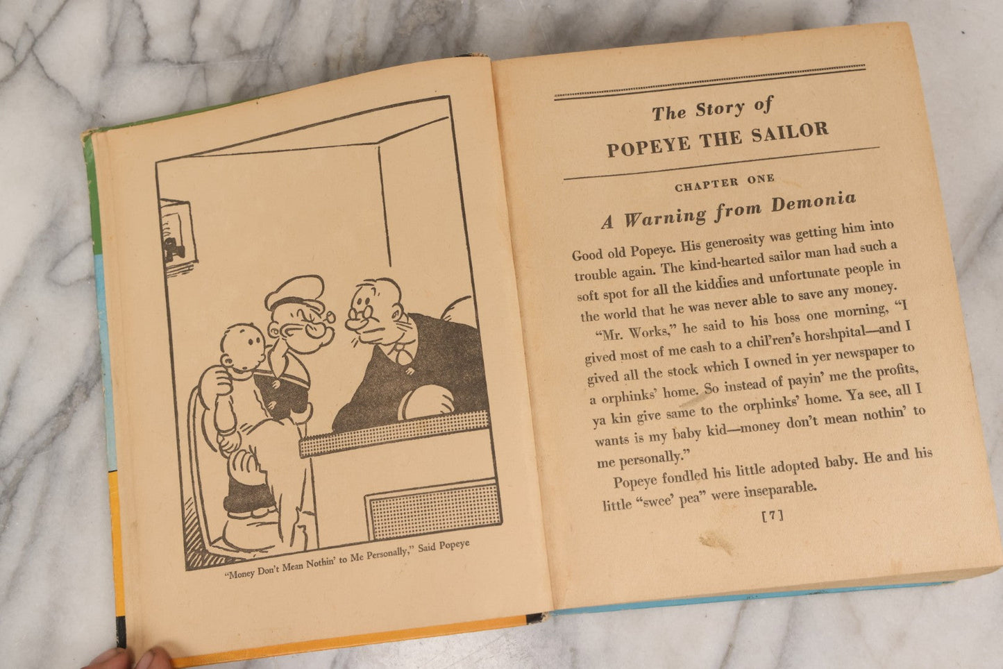 Lot 155 - "Thimble Theatre — Starring Popeye" Antique Children's Coloring Book By Segar, With Over 150 Pictures, Published By Whitman Publishing Company, Racine, Wisconsin, Copyright 1935 By King Features Syndicate, Inc., Wear To Spine