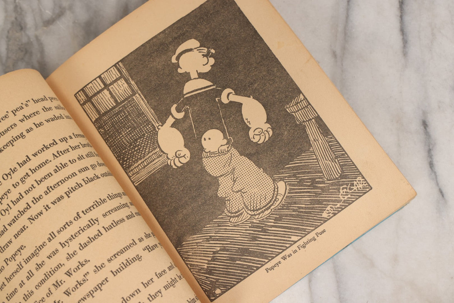 Lot 155 - "Thimble Theatre — Starring Popeye" Antique Children's Coloring Book By Segar, With Over 150 Pictures, Published By Whitman Publishing Company, Racine, Wisconsin, Copyright 1935 By King Features Syndicate, Inc., Wear To Spine