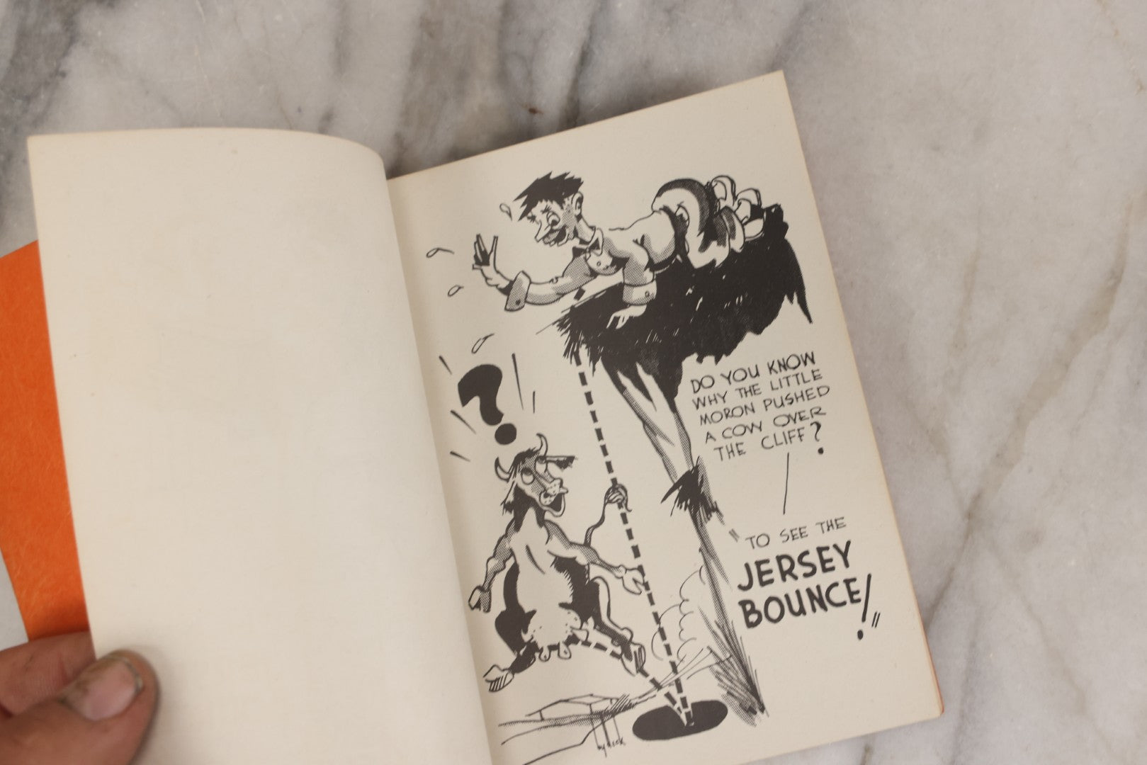 Lot 159 - "Little Moron" Vintage Comic Illustrated Joke Book Vintage Humor Book By Abbot “Heck” Hoecker And Clydene “Ilda” Oliver, Copyright 1943