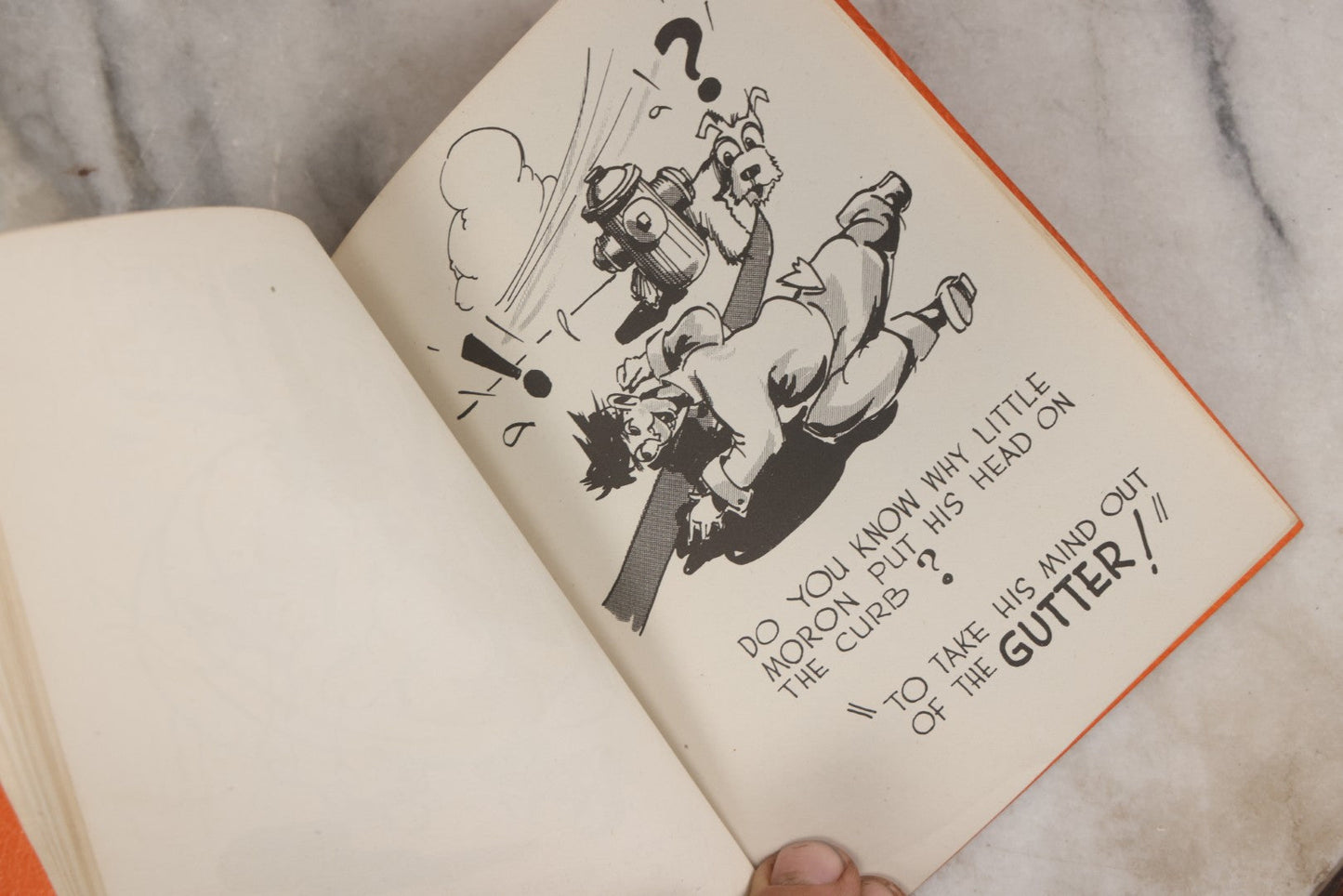 Lot 159 - "Little Moron" Vintage Comic Illustrated Joke Book Vintage Humor Book By Abbot “Heck” Hoecker And Clydene “Ilda” Oliver, Copyright 1943