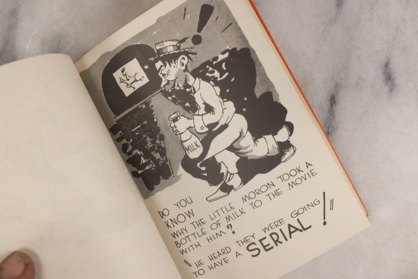 Lot 159 - "Little Moron" Vintage Comic Illustrated Joke Book Vintage Humor Book By Abbot “Heck” Hoecker And Clydene “Ilda” Oliver, Copyright 1943