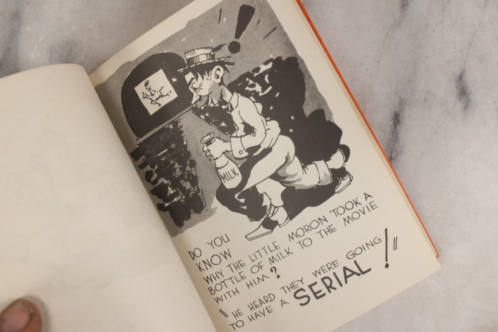 Lot 159 - "Little Moron" Vintage Comic Illustrated Joke Book Vintage Humor Book By Abbot “Heck” Hoecker And Clydene “Ilda” Oliver, Copyright 1943