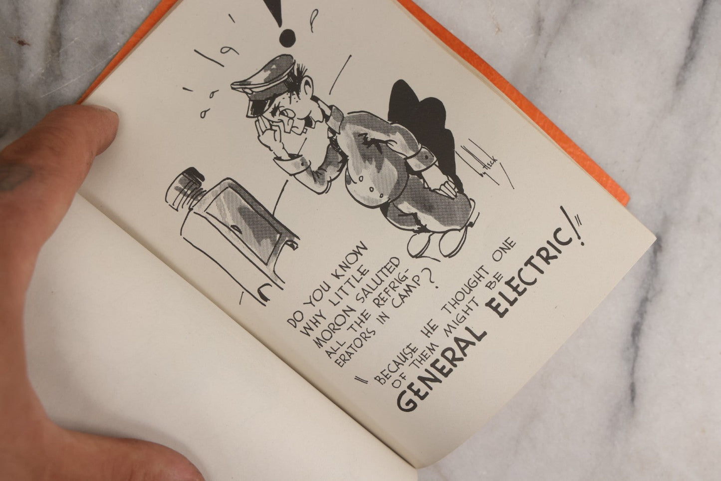 Lot 159 - "Little Moron" Vintage Comic Illustrated Joke Book Vintage Humor Book By Abbot “Heck” Hoecker And Clydene “Ilda” Oliver, Copyright 1943