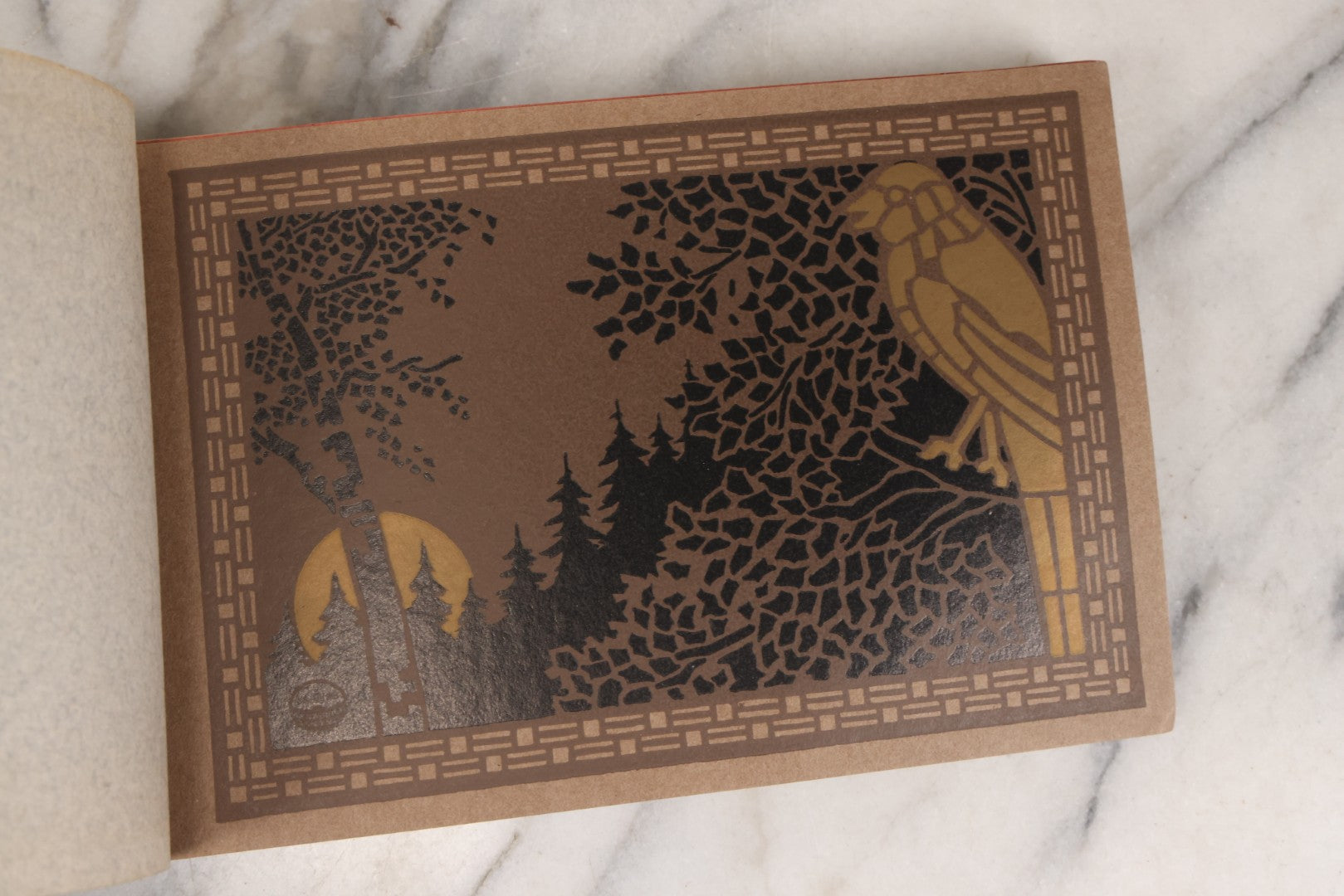 Lot 167 - Antique Paper Sample Book "Buckeye Covers" No. 2 By The Beckett Paper Company, Hamilton, Ohio – Ripple And Crash Finishes