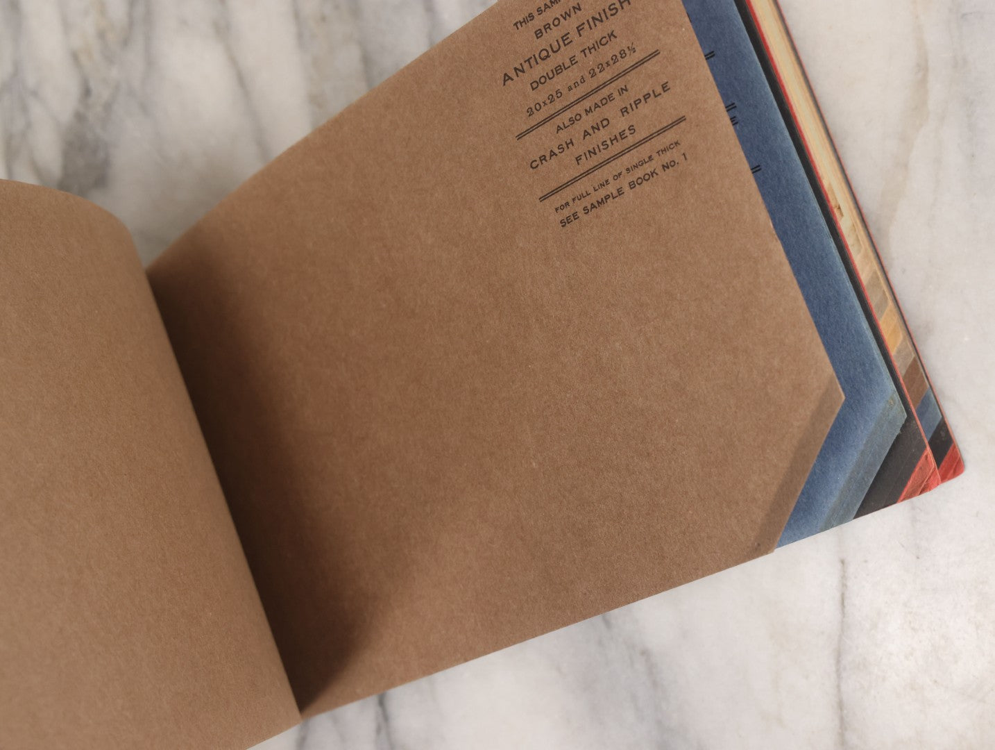 Lot 167 - Antique Paper Sample Book "Buckeye Covers" No. 2 By The Beckett Paper Company, Hamilton, Ohio – Ripple And Crash Finishes