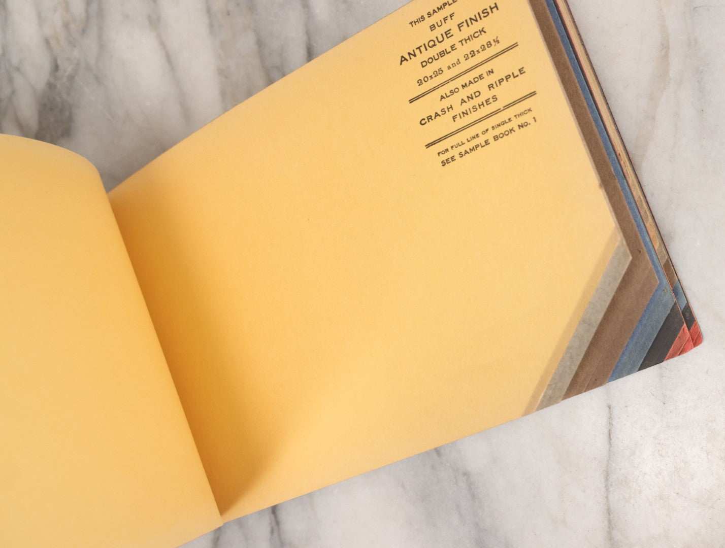 Lot 167 - Antique Paper Sample Book "Buckeye Covers" No. 2 By The Beckett Paper Company, Hamilton, Ohio – Ripple And Crash Finishes