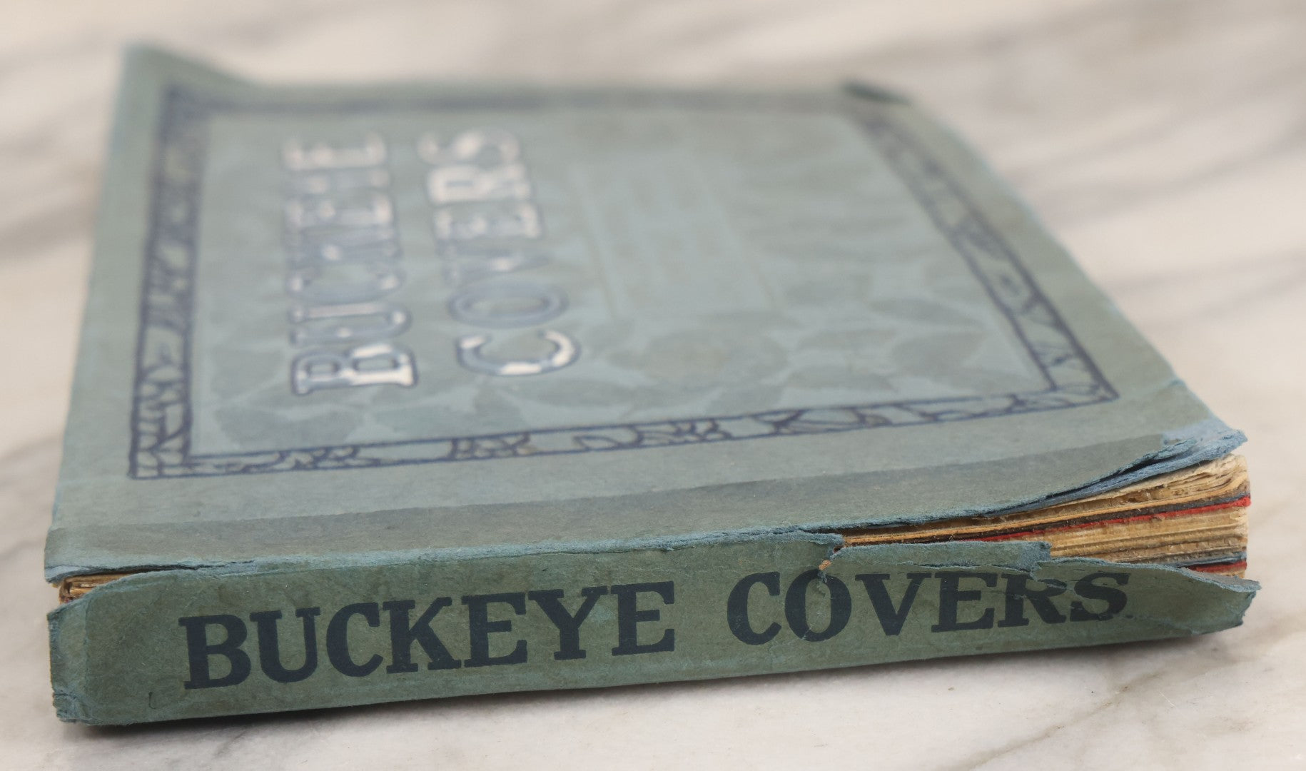 Lot 167 - Antique Paper Sample Book "Buckeye Covers" No. 2 By The Beckett Paper Company, Hamilton, Ohio – Ripple And Crash Finishes