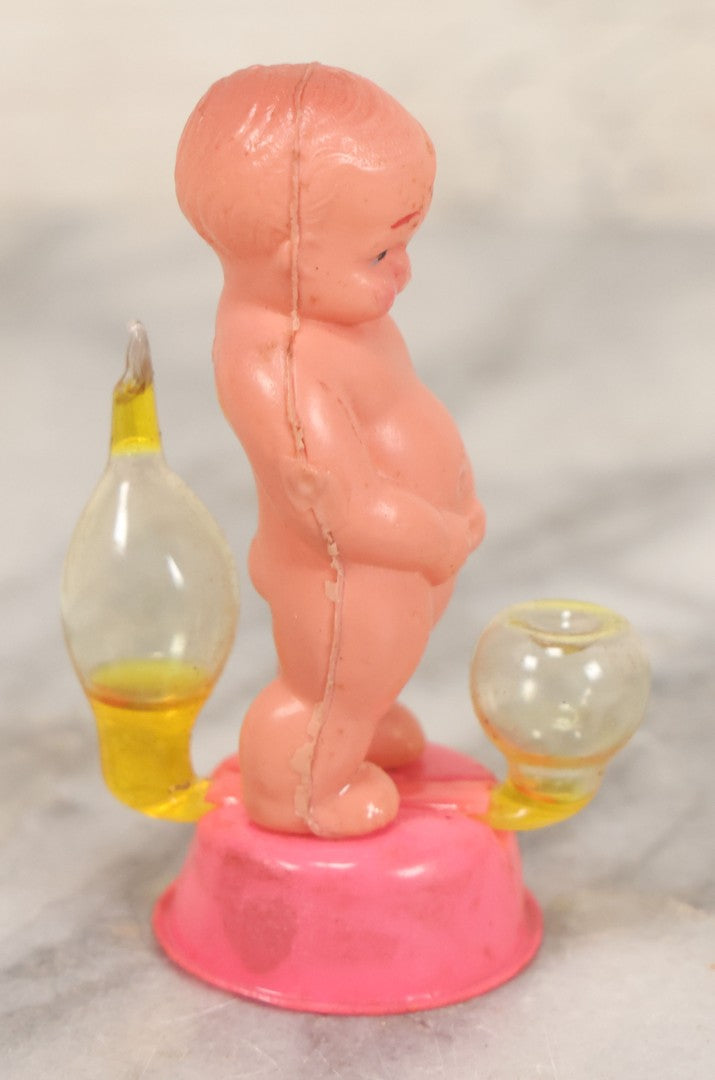 Lot 180 - Vintage "Bubbling Baby" Novelty Plastic Peeing Baby Toy In Original Box