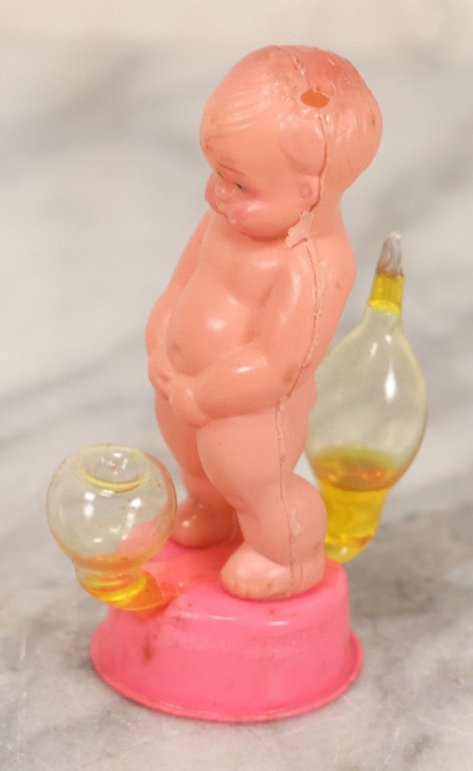Lot 180 - Vintage "Bubbling Baby" Novelty Plastic Peeing Baby Toy In Original Box