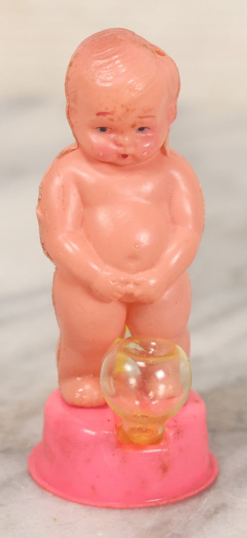 Lot 180 - Vintage "Bubbling Baby" Novelty Plastic Peeing Baby Toy In Original Box