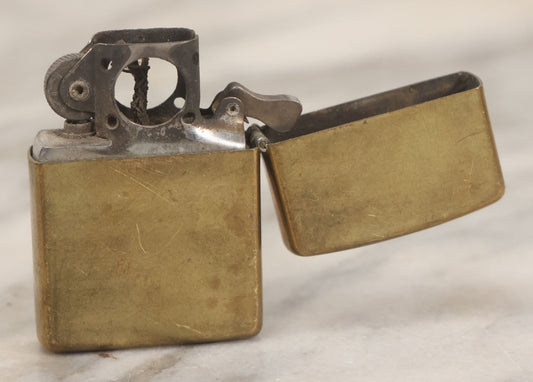 Lot 188 - Vintage Zippo Brass Lighter, Dated 1994, With Insert