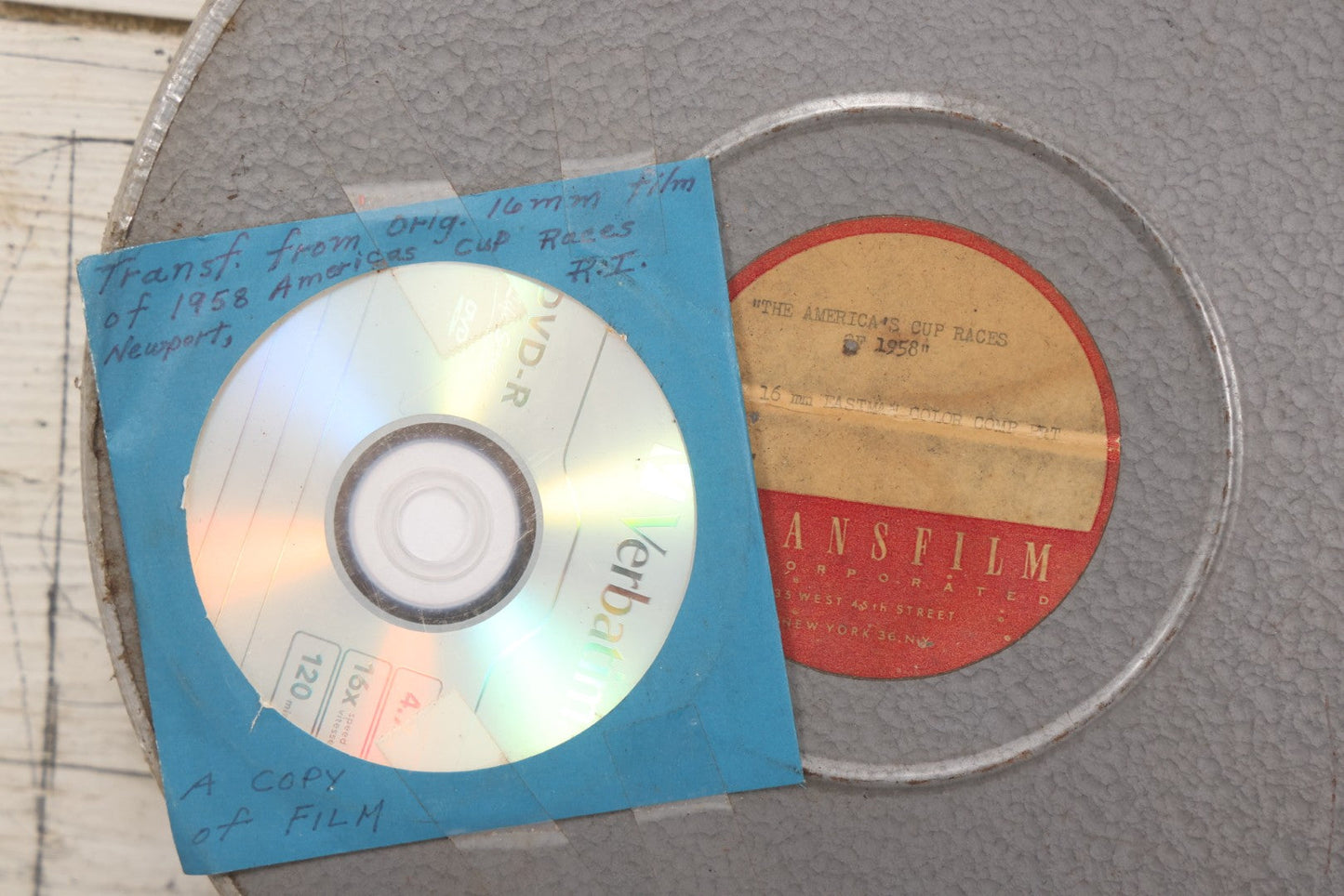 Lot 197 - Vintage 16Mm Film, "The America's Cup Races," 1958, In Sealed Canister With Dvd Transfer