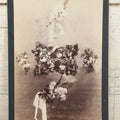 Lot 006 - Antique Boarded Mourning Photograph Depicting “Rest” Floral Pillow And Funeral Arrangements, 6-7/8" x 9-5/8"