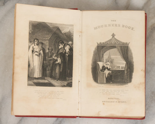 Lot 007 - "The Mourner's Book" Antique Miniature Devotional Book On Death And Mourning, Undated