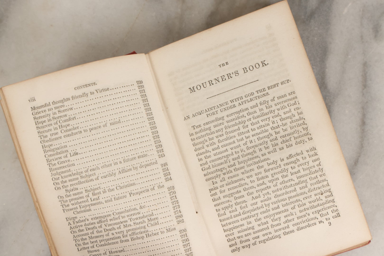 Lot 007 - "The Mourner's Book" Antique Miniature Devotional Book On Death And Mourning, Undated