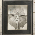 Lot 011 - Vintage Glossy Promotional Photograph Of Dancer In Risque Spider Costume, "Interpretation Of A Black Widow Spider," Photo By Murray Korman, New York City, Inscribed 1948 To Don Cappo, Possibly Depicting Dancer Lee Val, Framed, 11-3/4" x 13-3/4"