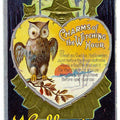 Lot 026 - Antique Embossed Gold-Accented Halloween Postcard "Charms Of The Witching Hour" With Owl, Witch, Moon, And Heart, Copyright M. L. Jackson, Postmarked Detroit, Michigan, 1911, Written On Verso