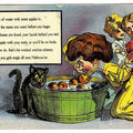 Lot 029 - Antique Illustrated Halloween Postcard Depicting Women Bobbing For Apples With Black Cat And Witch Motif, Halloween Series No. 1, Postmarked Denver, Colorado, 1909, Written On Verso