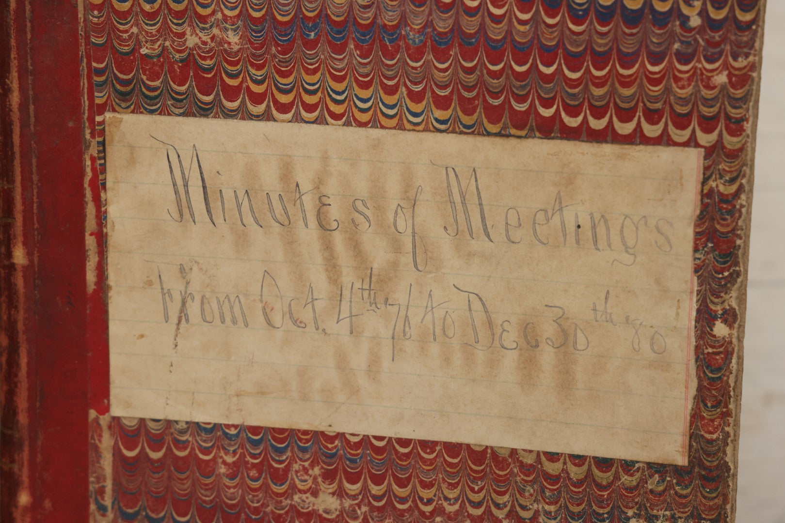 Lot 035 - Antique Grouping Of Archival Materials From The Order Of United American Mechanics O.U.A.M., Excelsior Council No. 2, Waterbury, Connecticut, Including Three Meeting Minute Books, 1876–1909, And Loose Ephemera