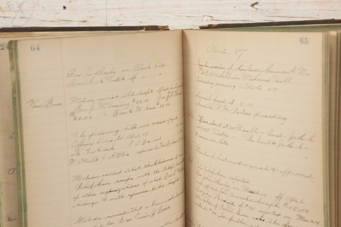 Lot 035 - Antique Grouping Of Archival Materials From The Order Of United American Mechanics O.U.A.M., Excelsior Council No. 2, Waterbury, Connecticut, Including Three Meeting Minute Books, 1876–1909, And Loose Ephemera