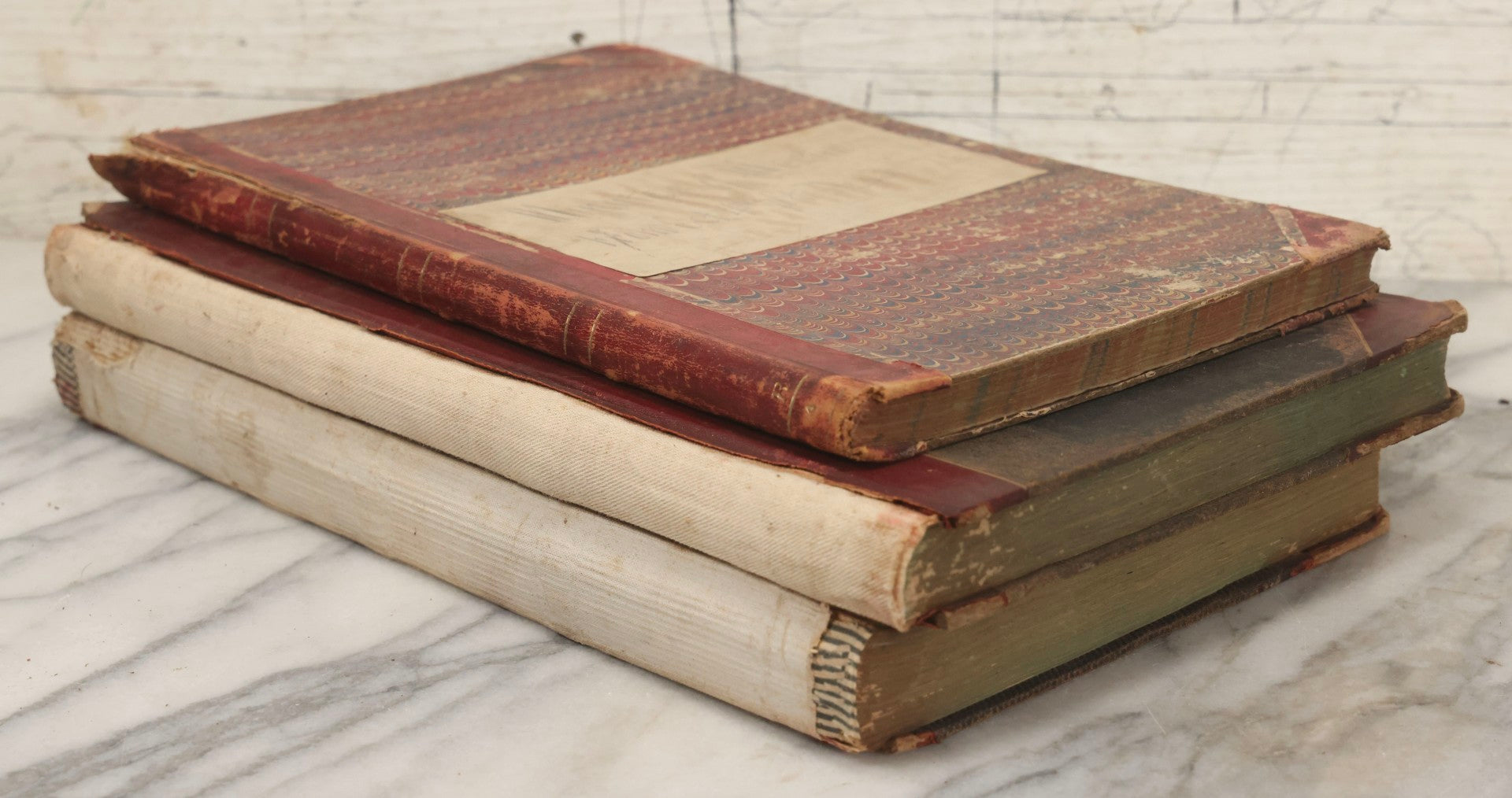 Lot 035 - Antique Grouping Of Archival Materials From The Order Of United American Mechanics O.U.A.M., Excelsior Council No. 2, Waterbury, Connecticut, Including Three Meeting Minute Books, 1876–1909, And Loose Ephemera