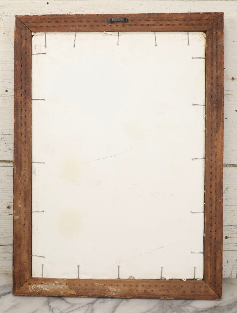 Lot 038 - Antique Reverse-Painted Glass Sign Panel Reading "Medicines." With Black Display Field And Gold Leaf Border, Possibly For Apothecary Or Doctor's Office, Framed, 14-1/4" x 19-1/4"