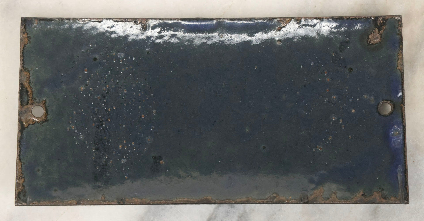 Lot 040 - Antique Convex Porcelain Sign “Entrée” (French, "Entrance") With Black Letters On White Field And Black Pinstripe Border, Attributed To Édouard Busath, Brussels, Belgium, 5-1/2" x 2-3/4"